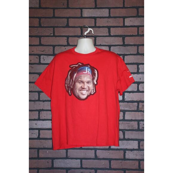 Men's Cleveland Guardians Jose Ramirez Graphic T-Shirt | Red | Size 2XL - Picture 1 of 4